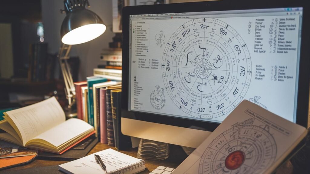 kundali analysis trimbakeshwar online kundali analysis and kundali reading using vedic astrology chart on computer